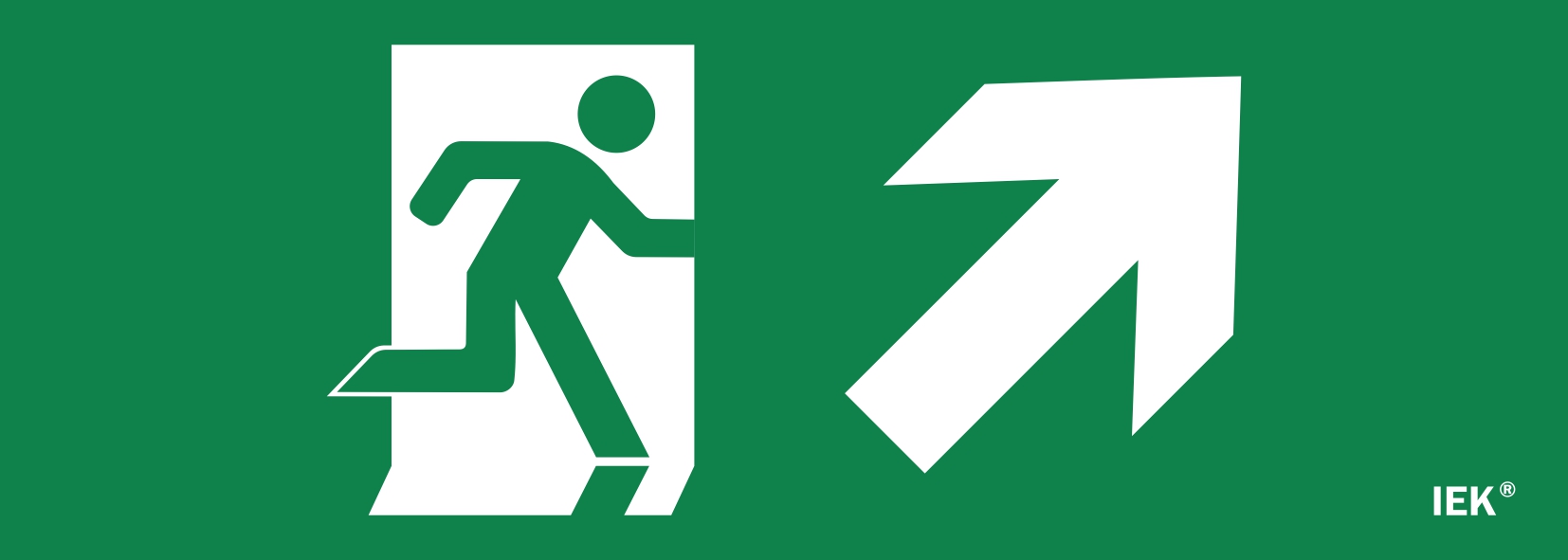 Этикетка самоклеящаяся 280х100 мм ''Фигура/стрелка вверх вправо''