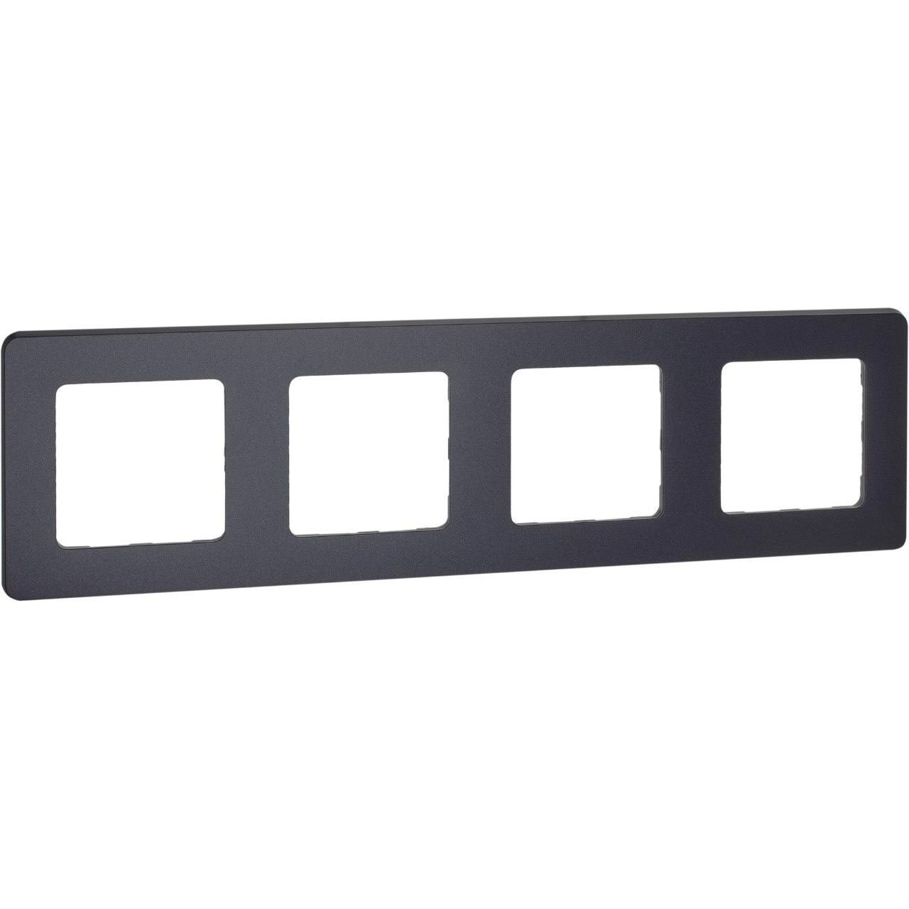 Рамка 4-местная антрацит INSPIRIA