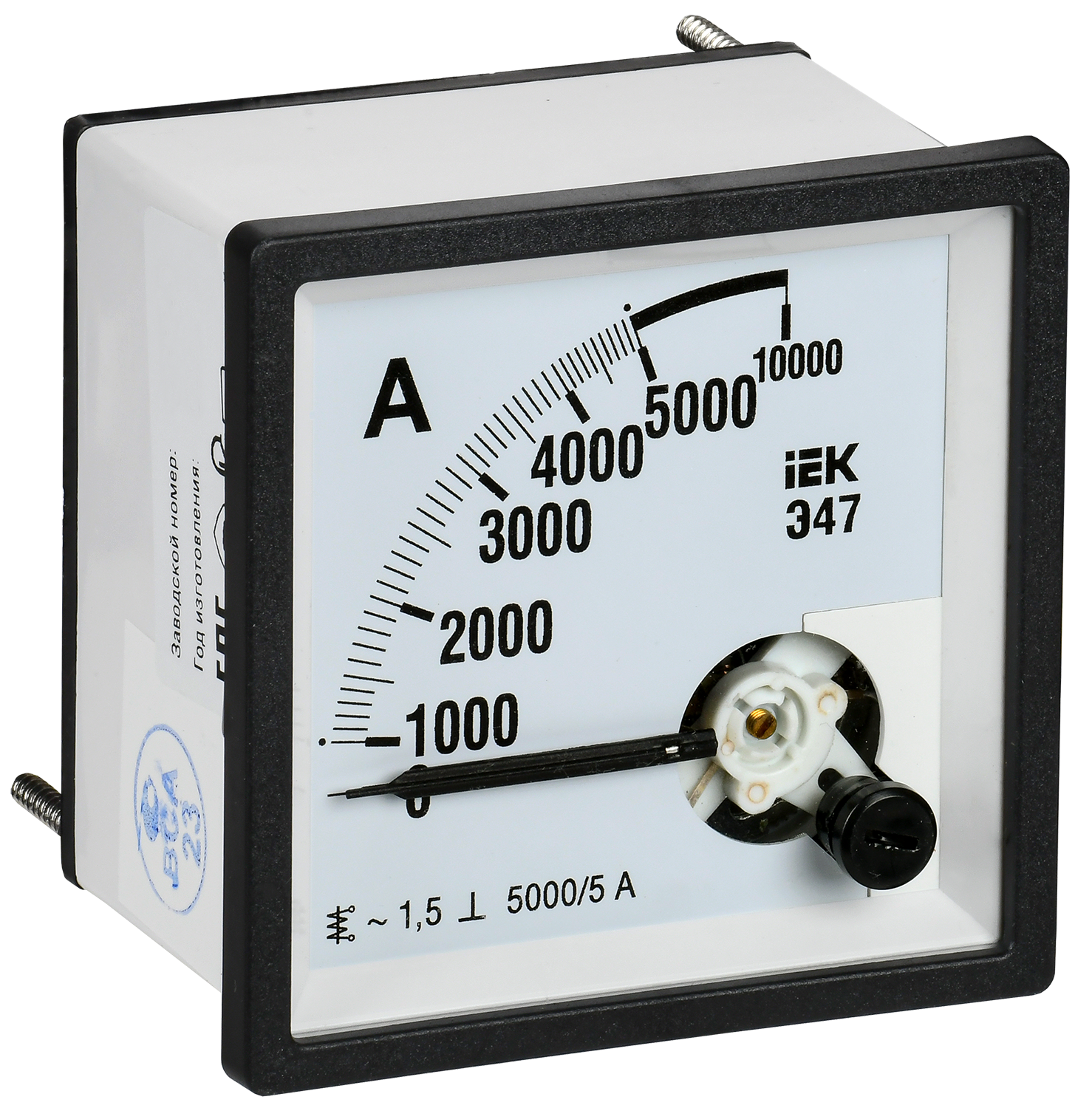 Амперметр Э47 5000/5А класс точности 1,5 72х72 мм