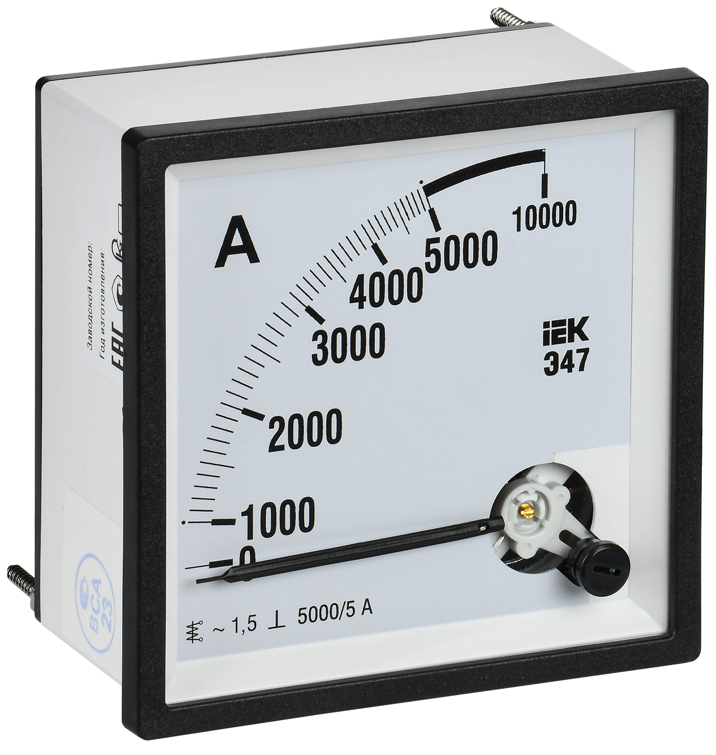 Амперметр Э47 5000/5А класс точности 1,5 96х96 мм