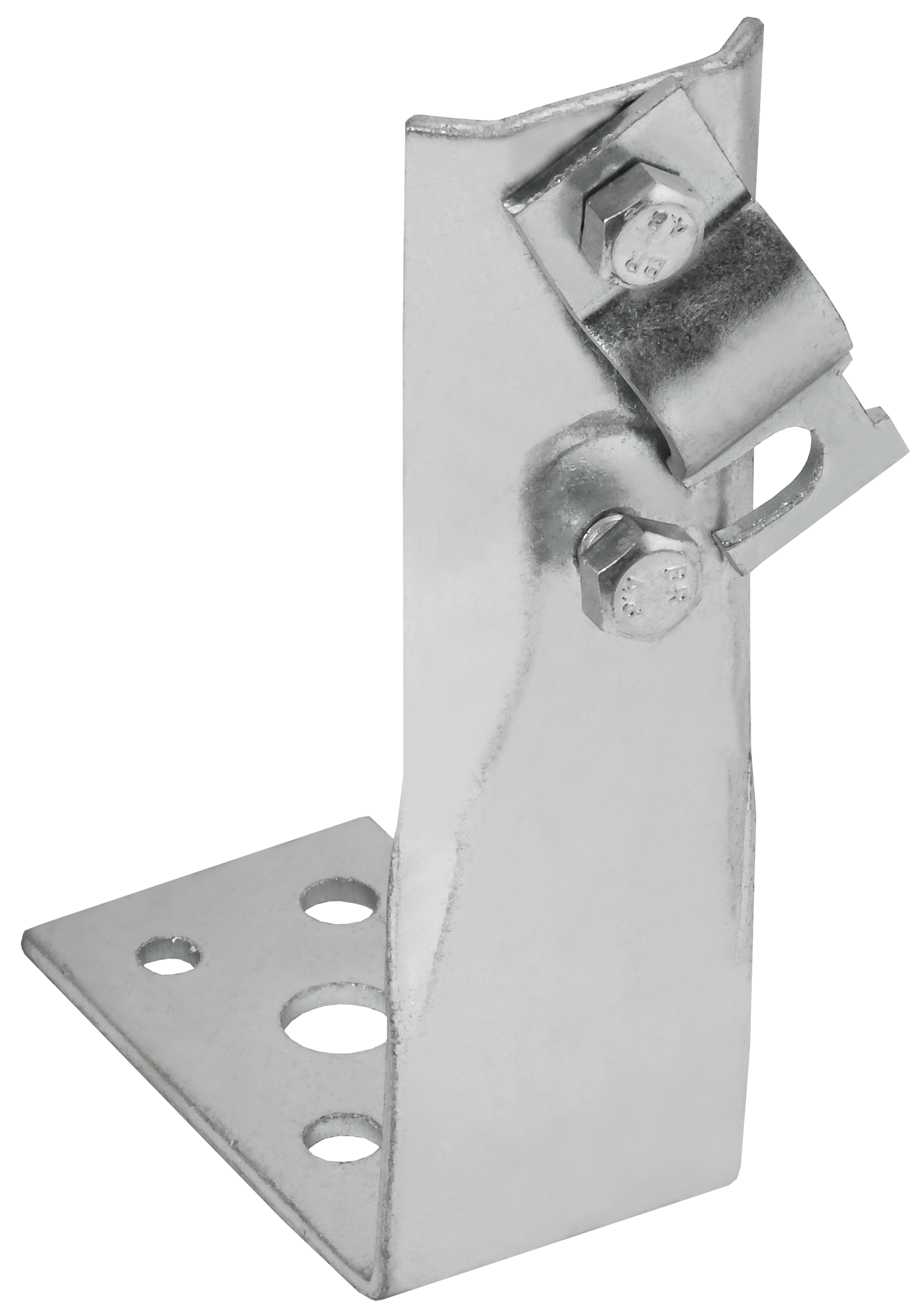 Держатель проводника круглого 6-10 мм винтовой угловой h 150 мм оцинкованная сталь