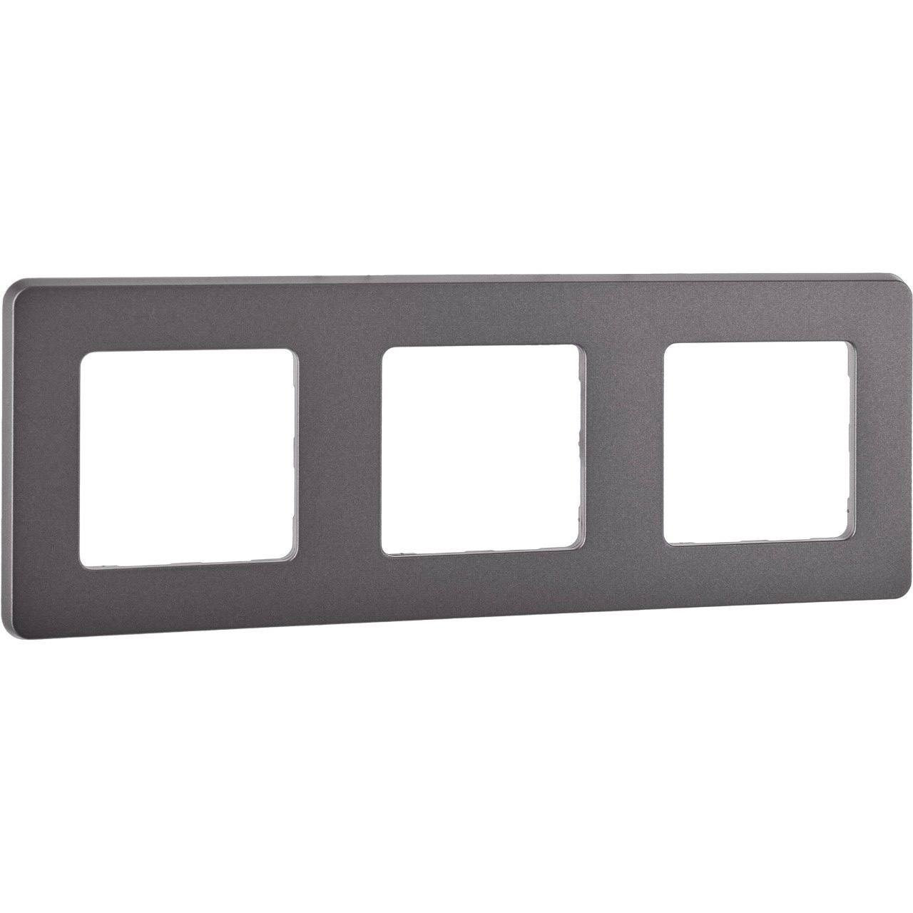 Рамка 3-местная дымчатый INSPIRIA