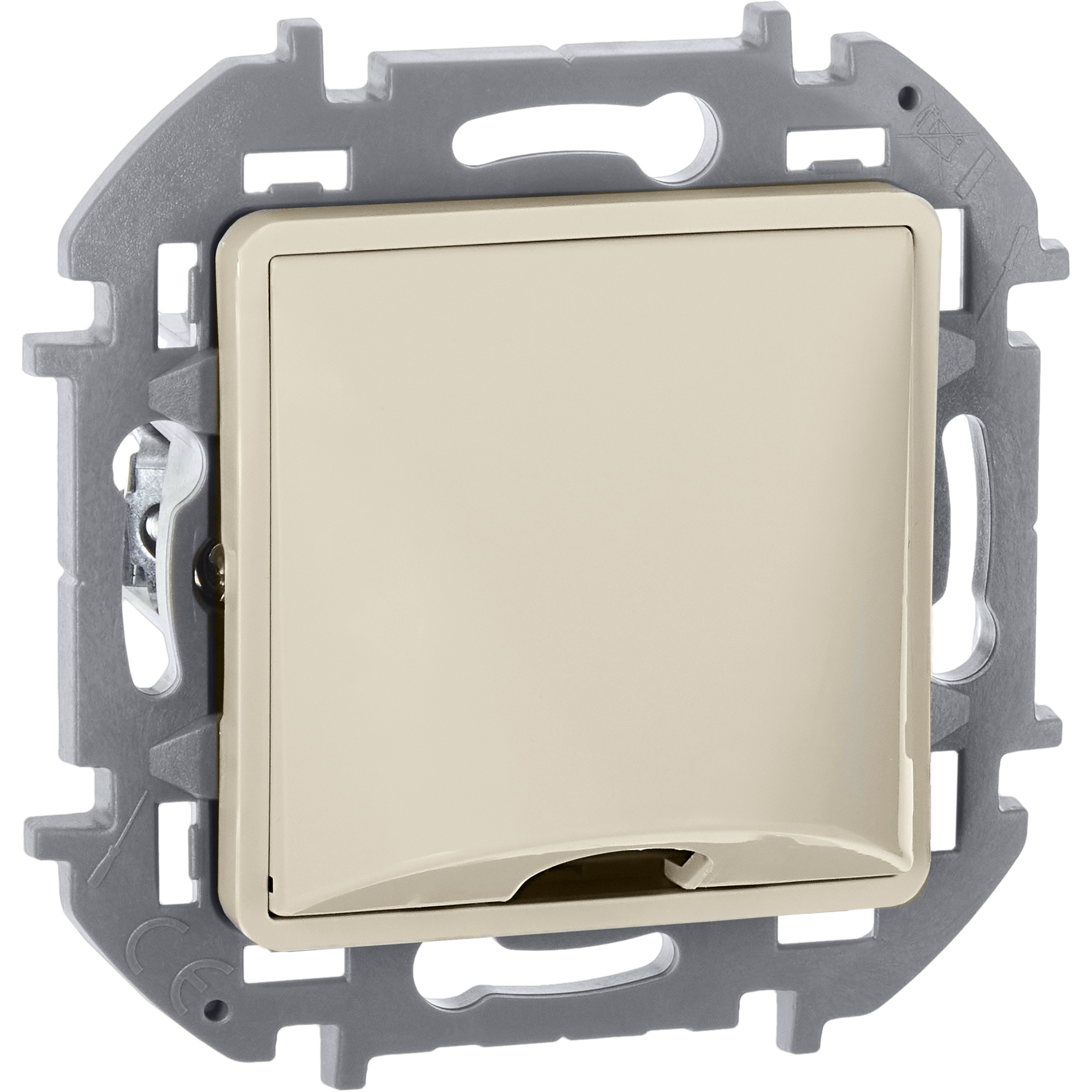 Вывод кабеля с зажимом для кабеля слоновая кость INSPIRIA