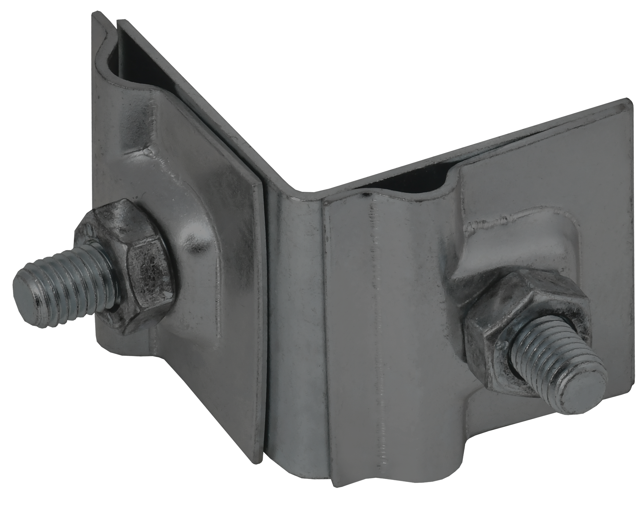 Держатель проводника круглого 6-10 мм для фальца угловой h 40 мм оцинкованная сталь TD