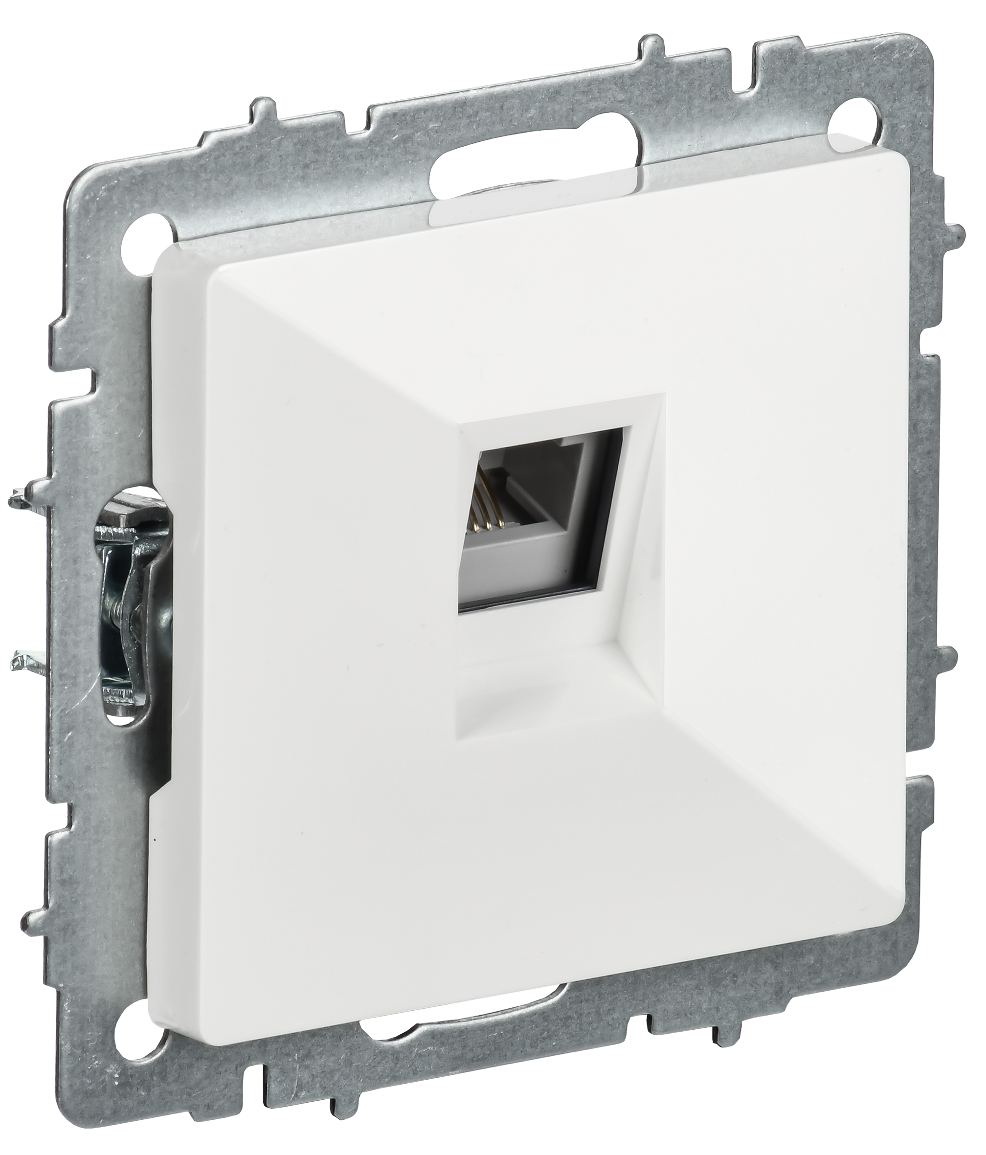 BRITE Розетка телефонная RJ11 РТ10-БрБ белый IEK