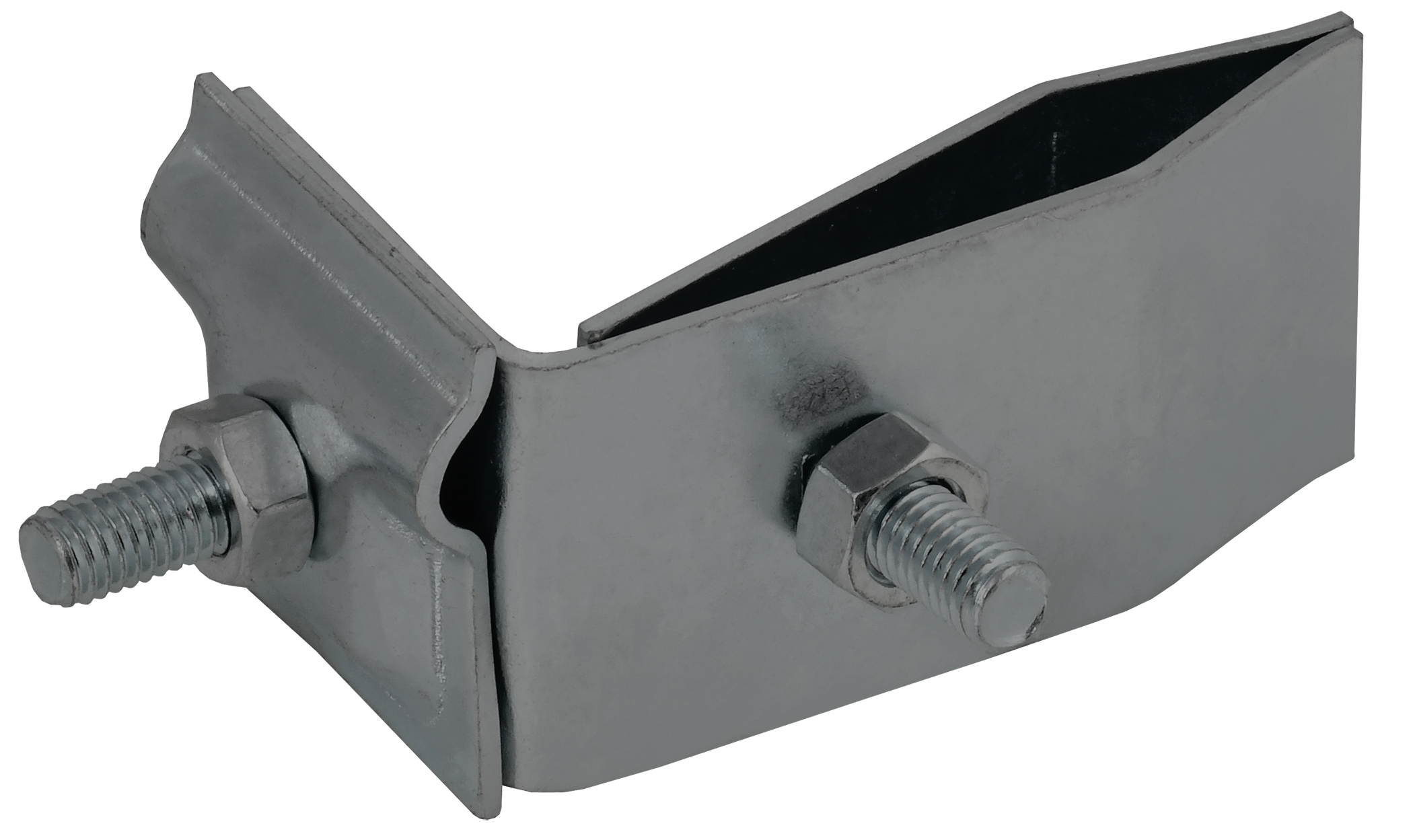 Держатель проводника круглого 6-10 мм для фальца угловой h 70 мм оцинкованная сталь TD