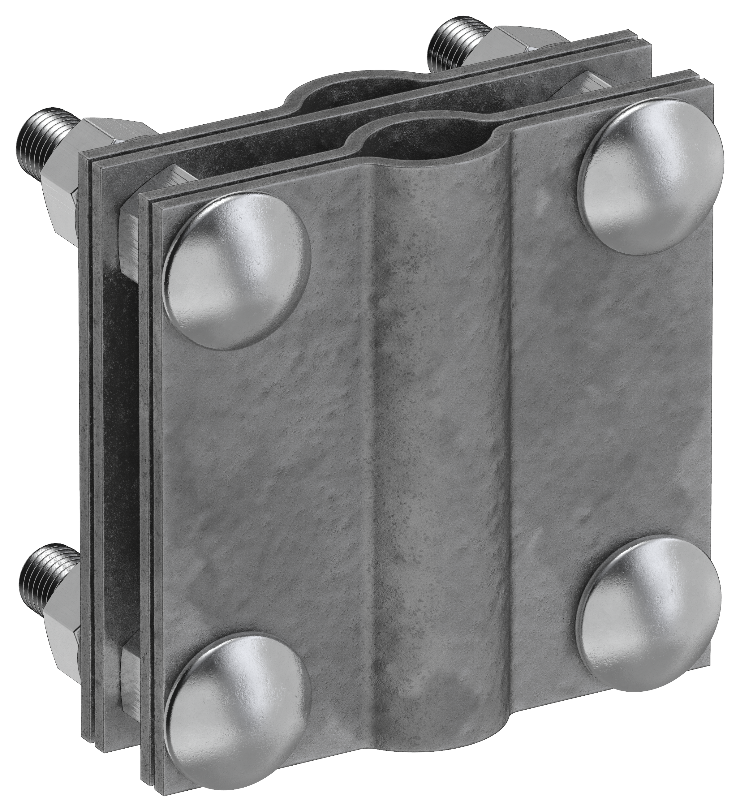 Зажим заземления с разделителем крестообразный стержень-полоса/пруток оцинкованная сталь TD