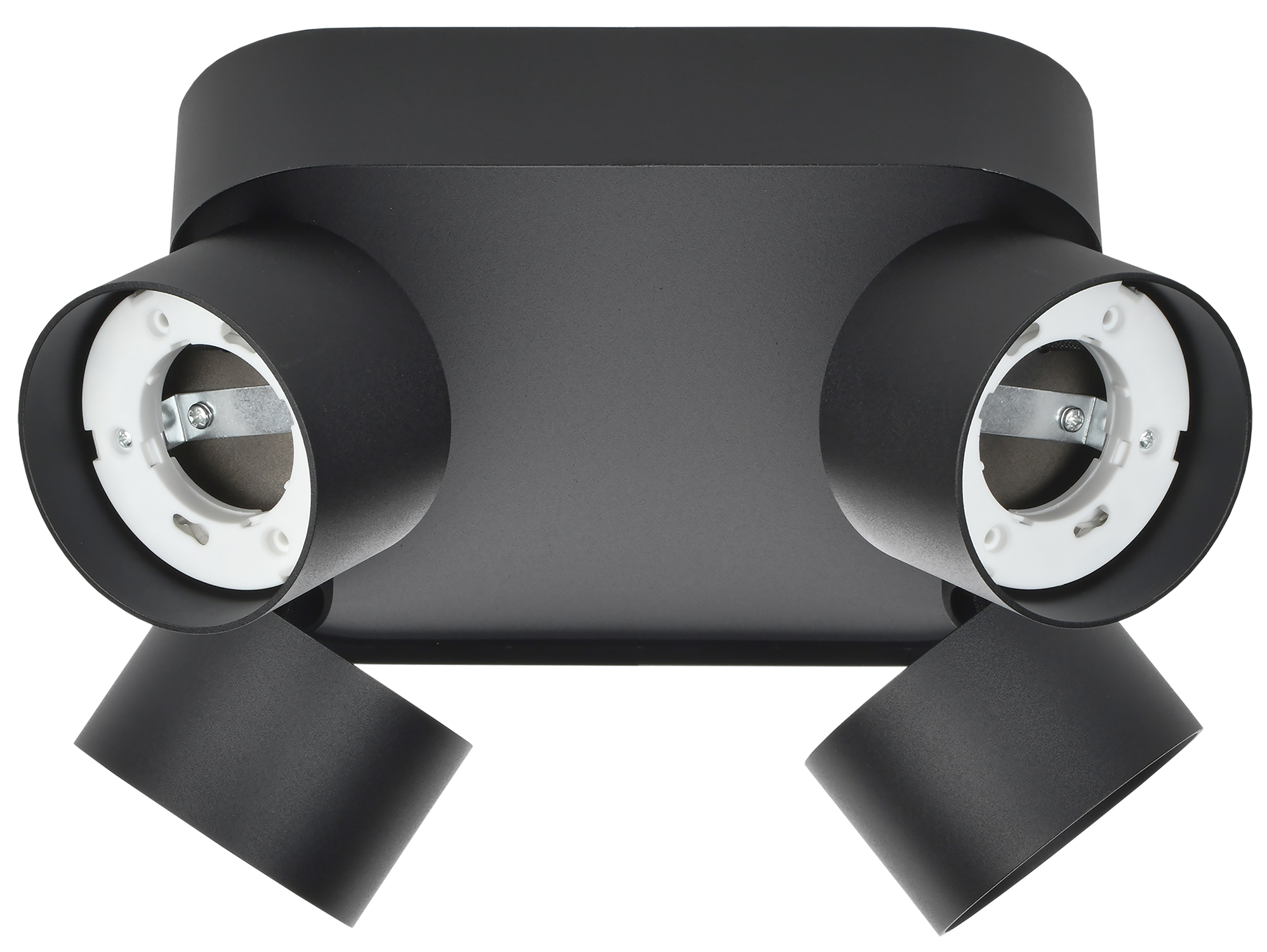 Светильник 4044 накладной потолочный под лампу 4хGX53 черный