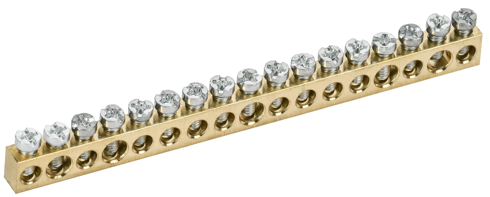 TEKFOR Шина нулевая сечение 6х9 17 отв. IEK