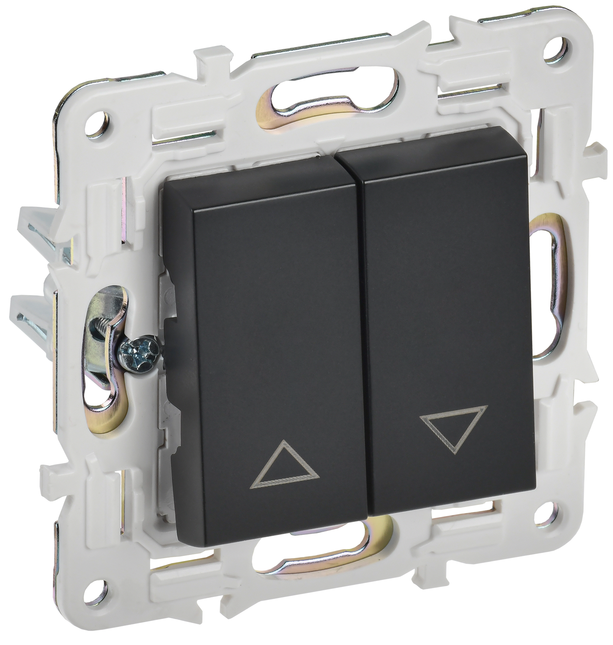 SKANDY Выключатель жалюзи 10А SK-V12Bl черный IEK