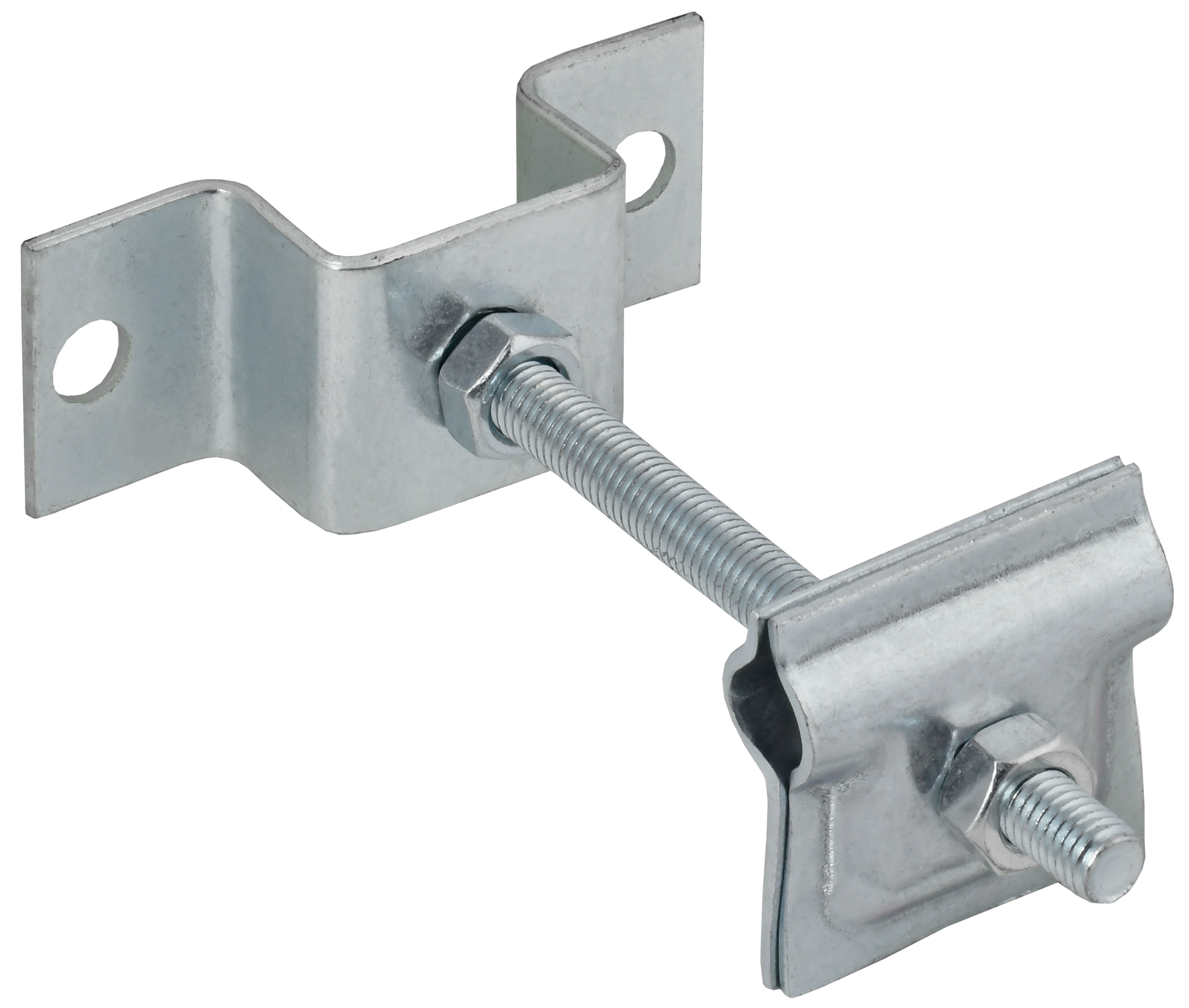 Держатель-зажим соединительный проводника круглого 6-10 мм опорный L 100 мм оцинкованная сталь HDZ