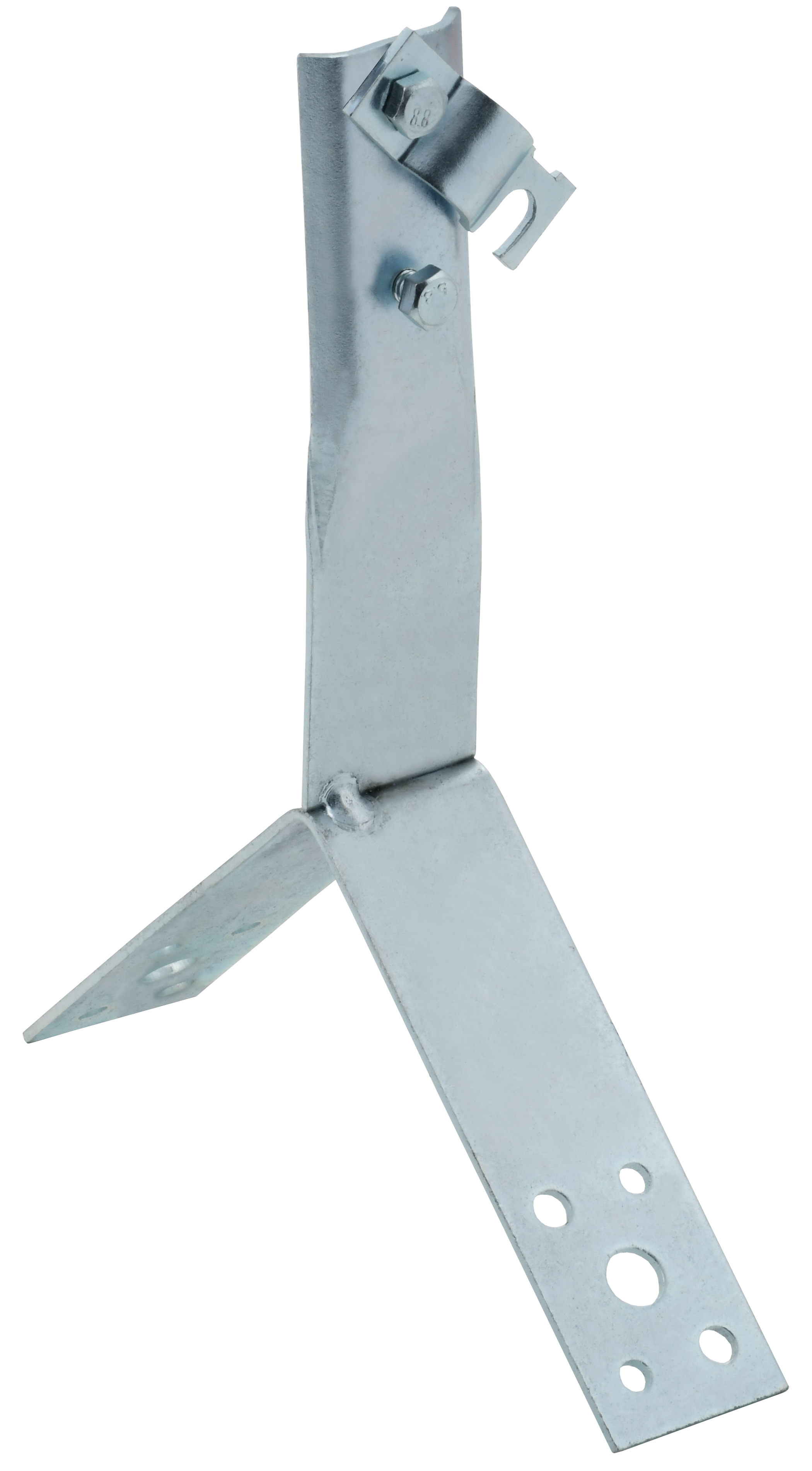 Держатель проводника круглого 6-10 мм винтовой для конька h 80 мм оцинкованная сталь HDZ