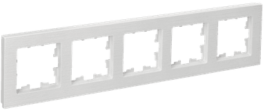 BRITE Рамка 5 постов РУ-5-Бр белый рифленый IEK