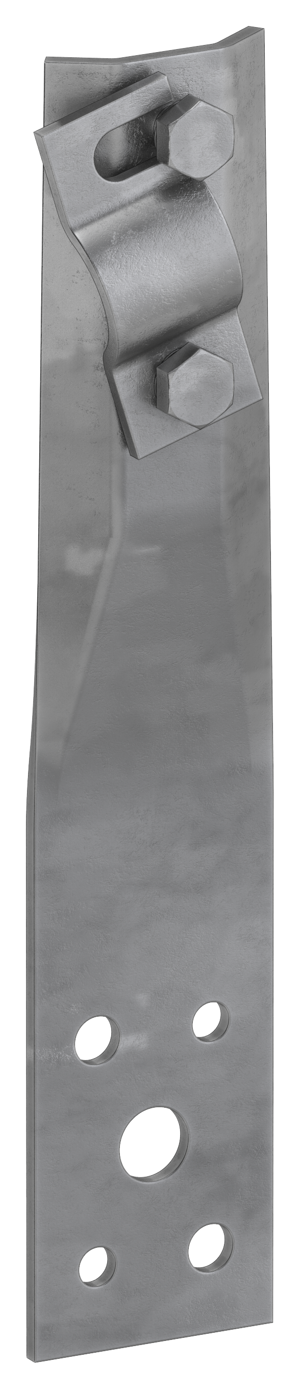 Держатель проводника круглого 6-10 мм винтовой прямой h 80 мм оцинкованная сталь TD