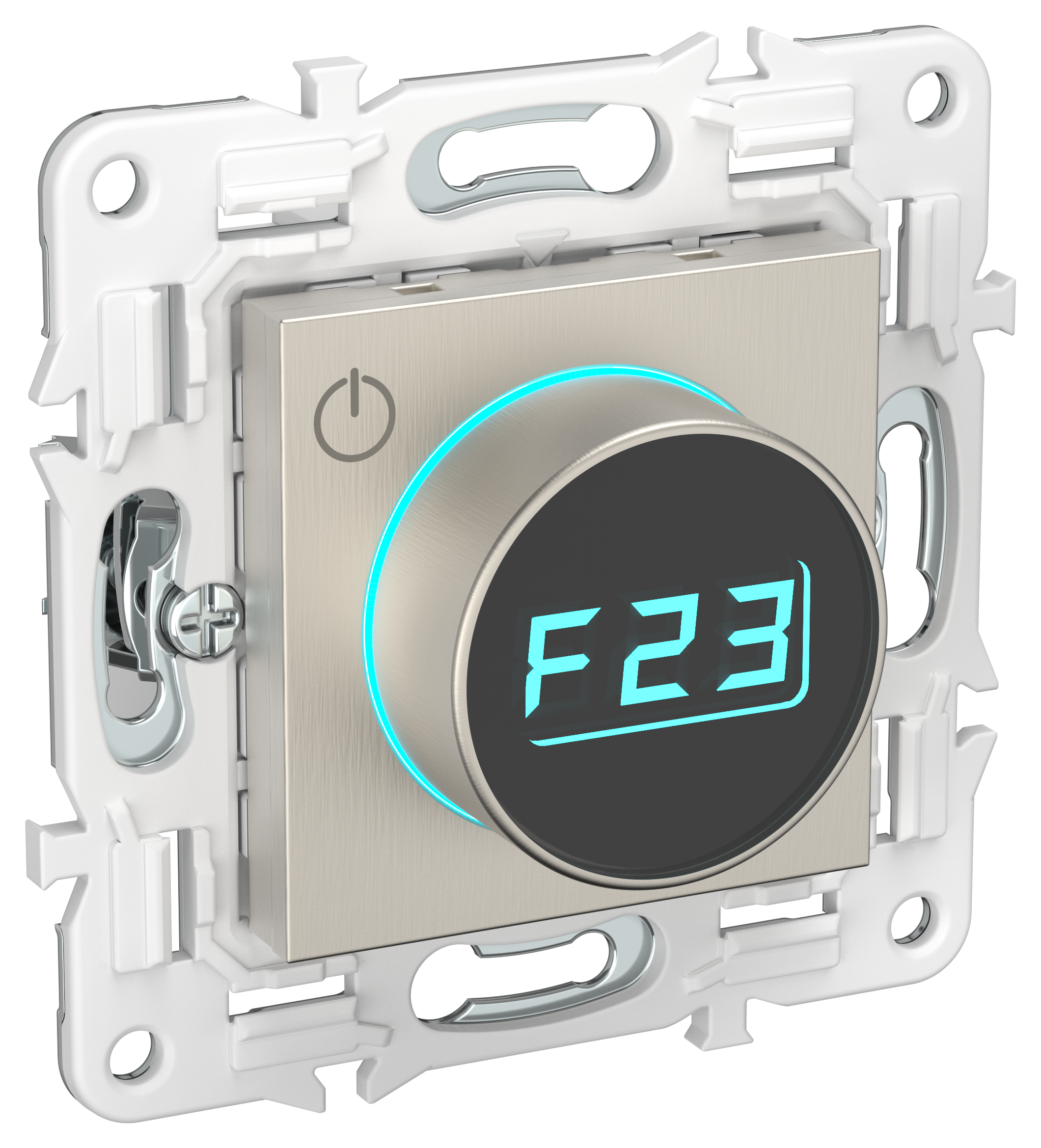 SKANDY Термостат электронный с индикацией SK-T01N никель IEK