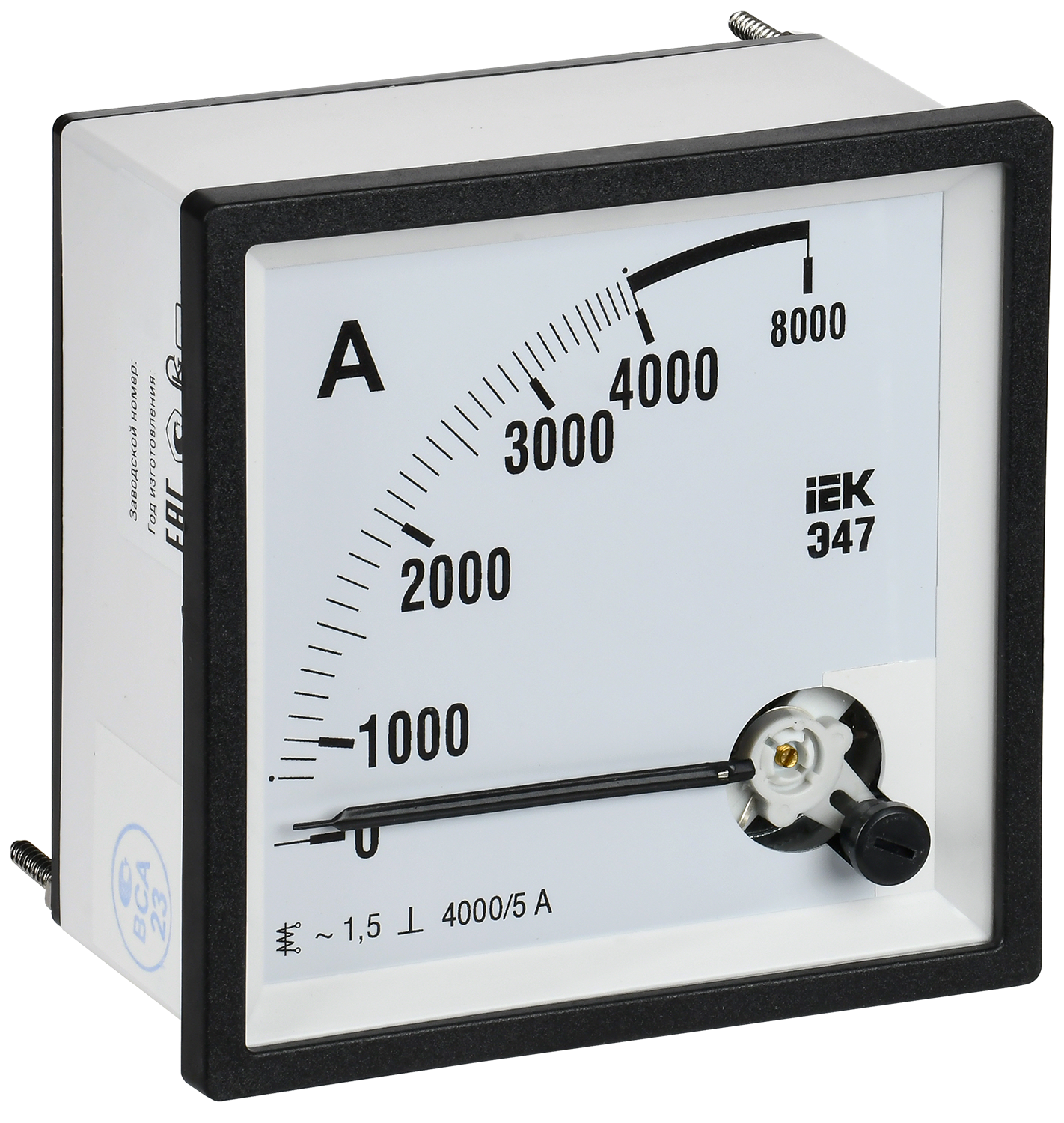 Амперметр Э47 4000/5А класс точности 1,5 96х96 мм
