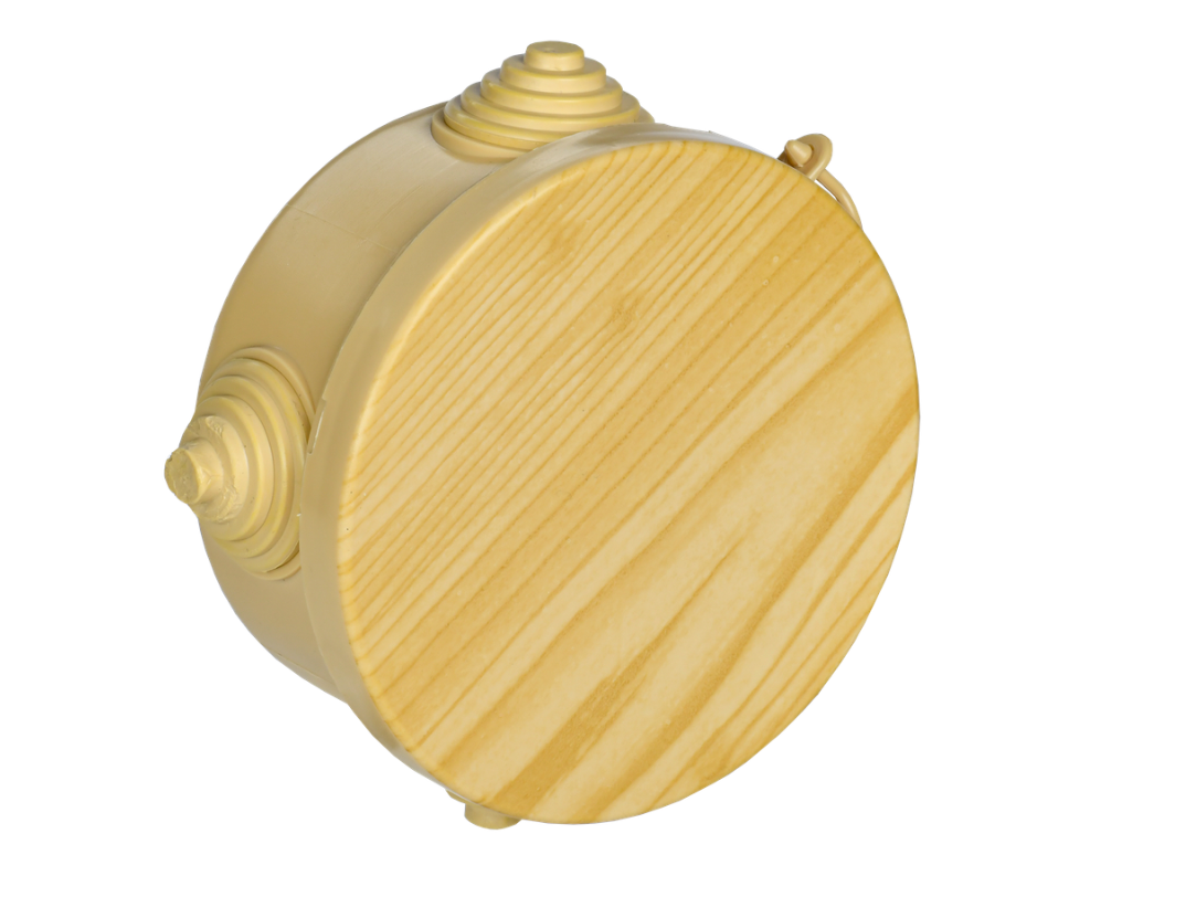 Коробка распределительная КМ 85х40мм для наружного монтажа IP54 4 вв. сосна