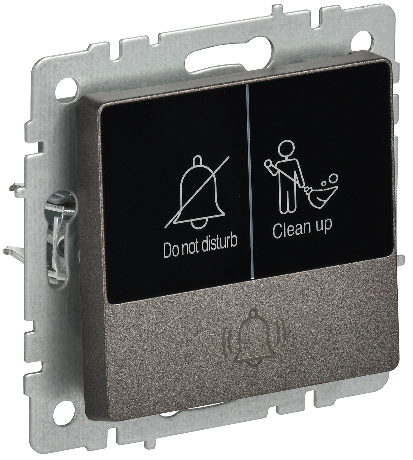 BRITE Кнопка звонка с индикацией для отелей 10А ВС10-1-9-БрТБ темная бронза IEK