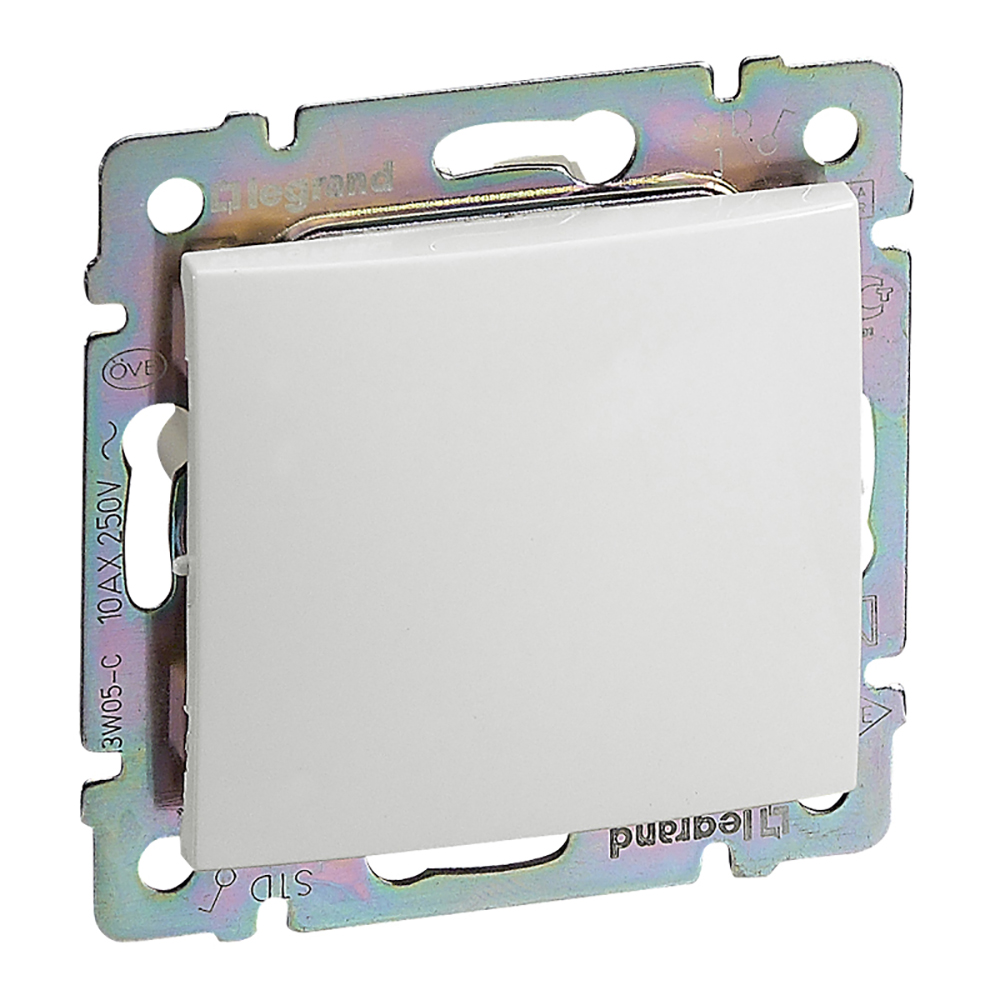 Выключатель 1-клавишный перекрестный схема 7 10А белый VALENA DIY