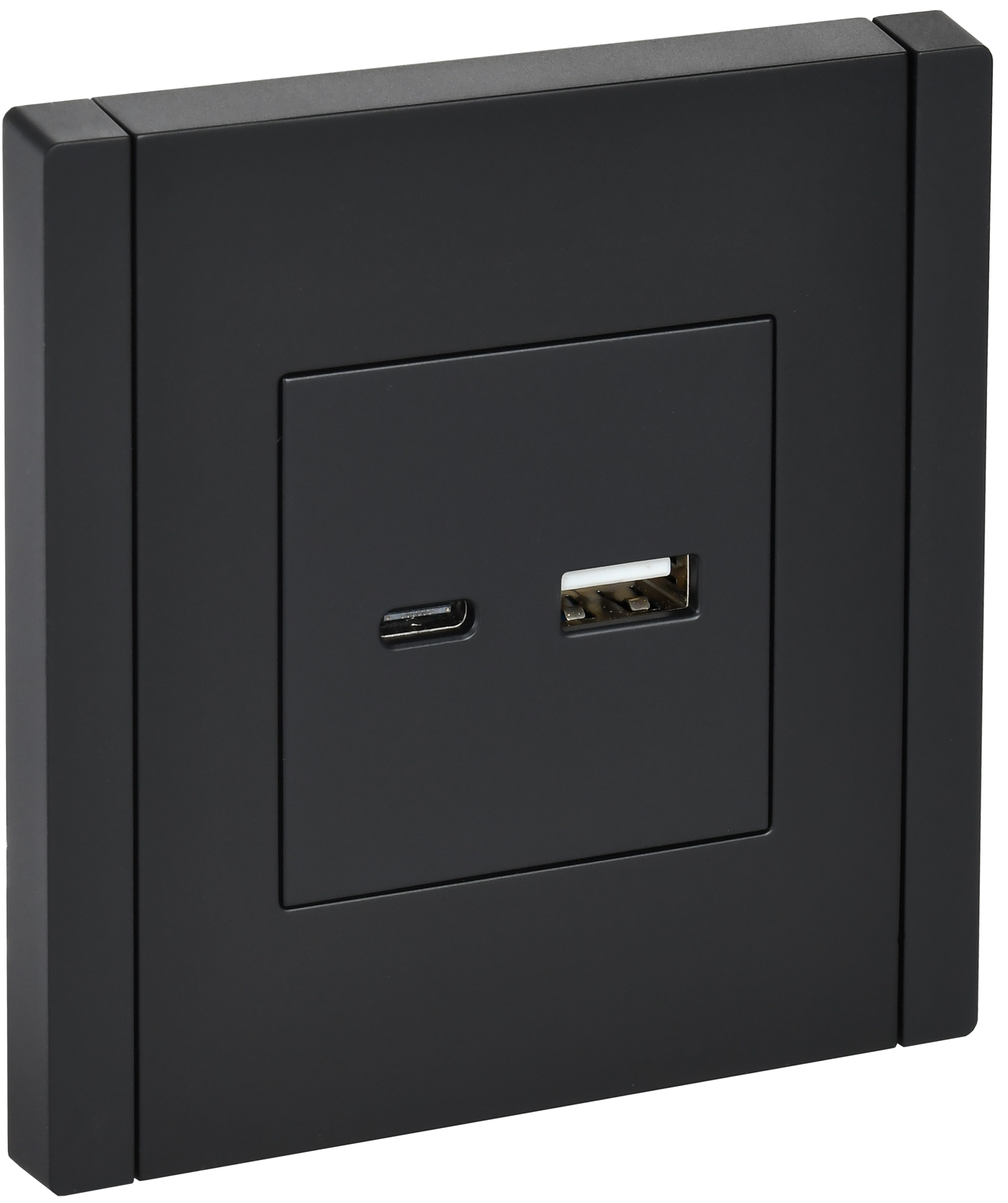 FORTE&PIANO Розетка USB A+C 18Вт FP151 черный IEK