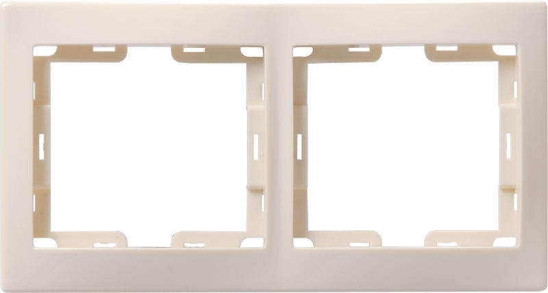 KVARTA Рамка 2-местная горизонтальная РГ-2-ККм кремовый GENERICA