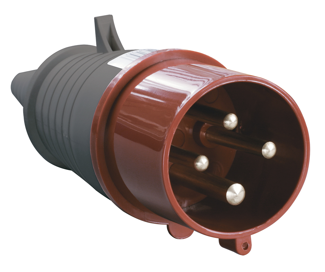 Вилка кабельная 32А 3Р+PE IР44 переносная 380В 024