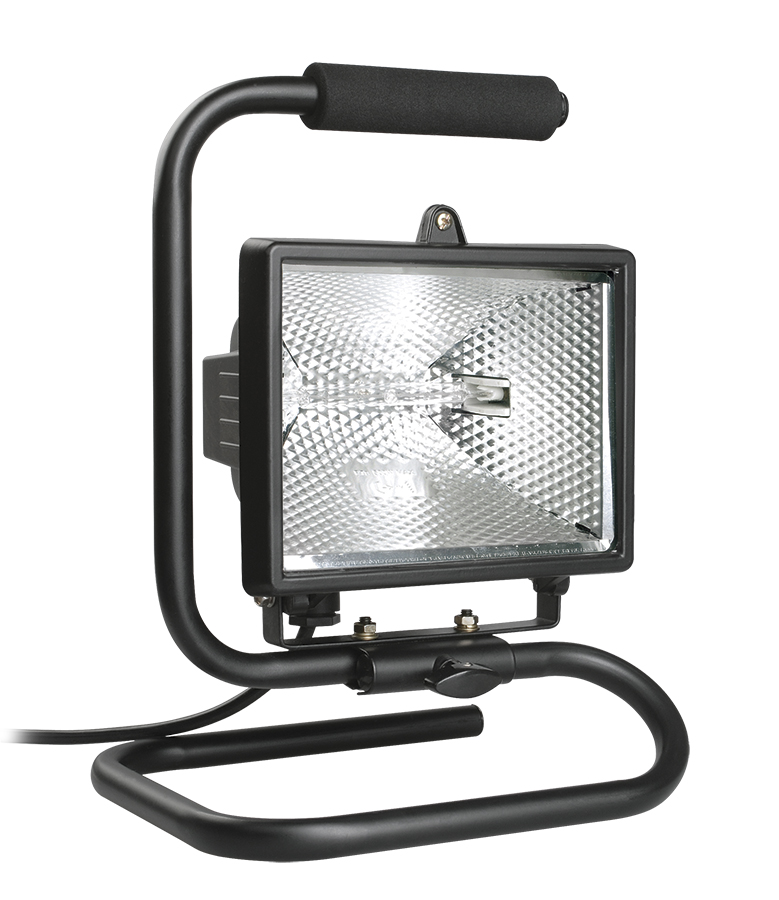 Прожектор ИО500П (переноска) галогенный черный IP54