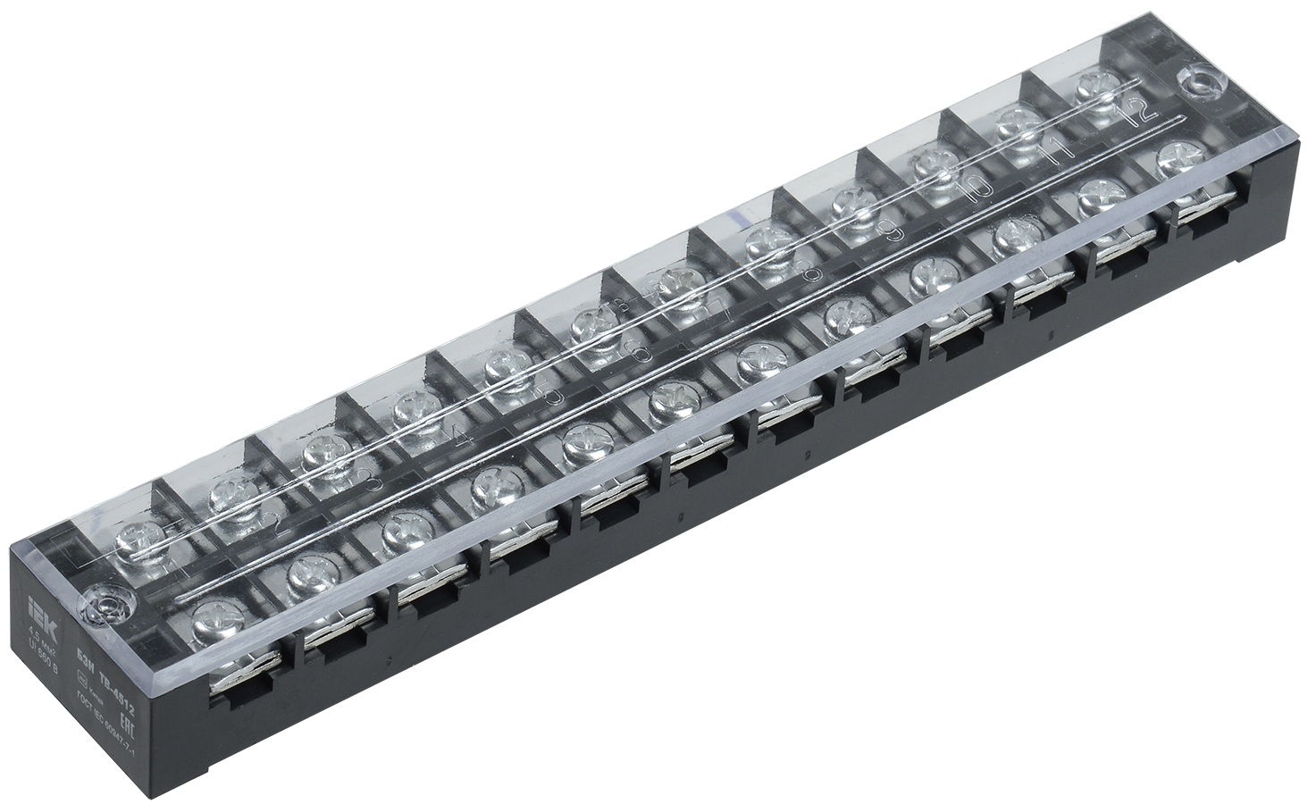 Блок зажимов БЗН ТВ-4512 4,5 мм2 45A 12 пар