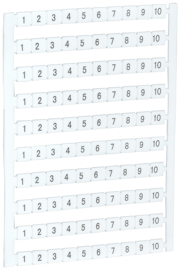 Маркеры для КВИ-4/16мм2 с нумерацией №№ 1-10