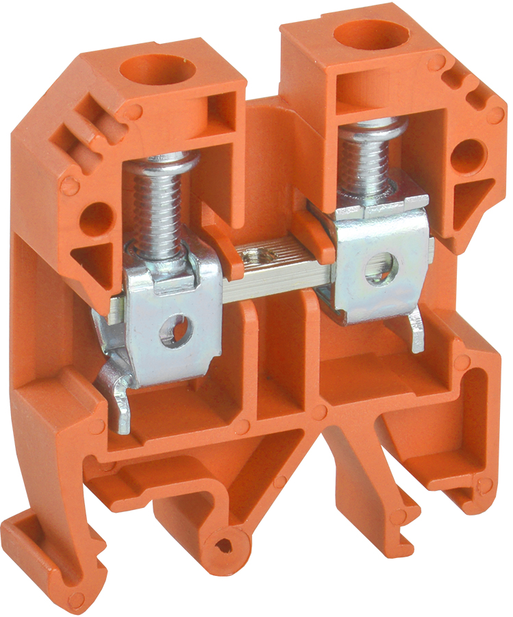 Клемма винтовая КВИ-10мм2 оранжевая