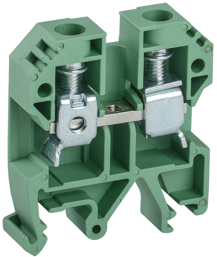 Клемма винтовая КВИ-10мм2 зеленая