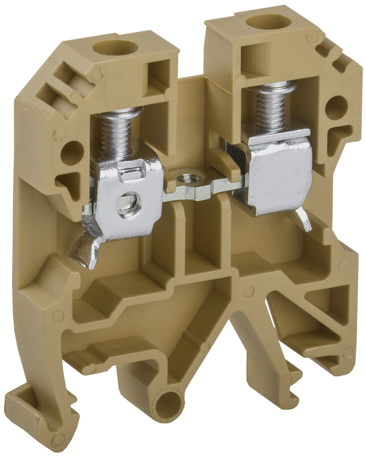 Клемма винтовая КВИ-6мм2 желтая