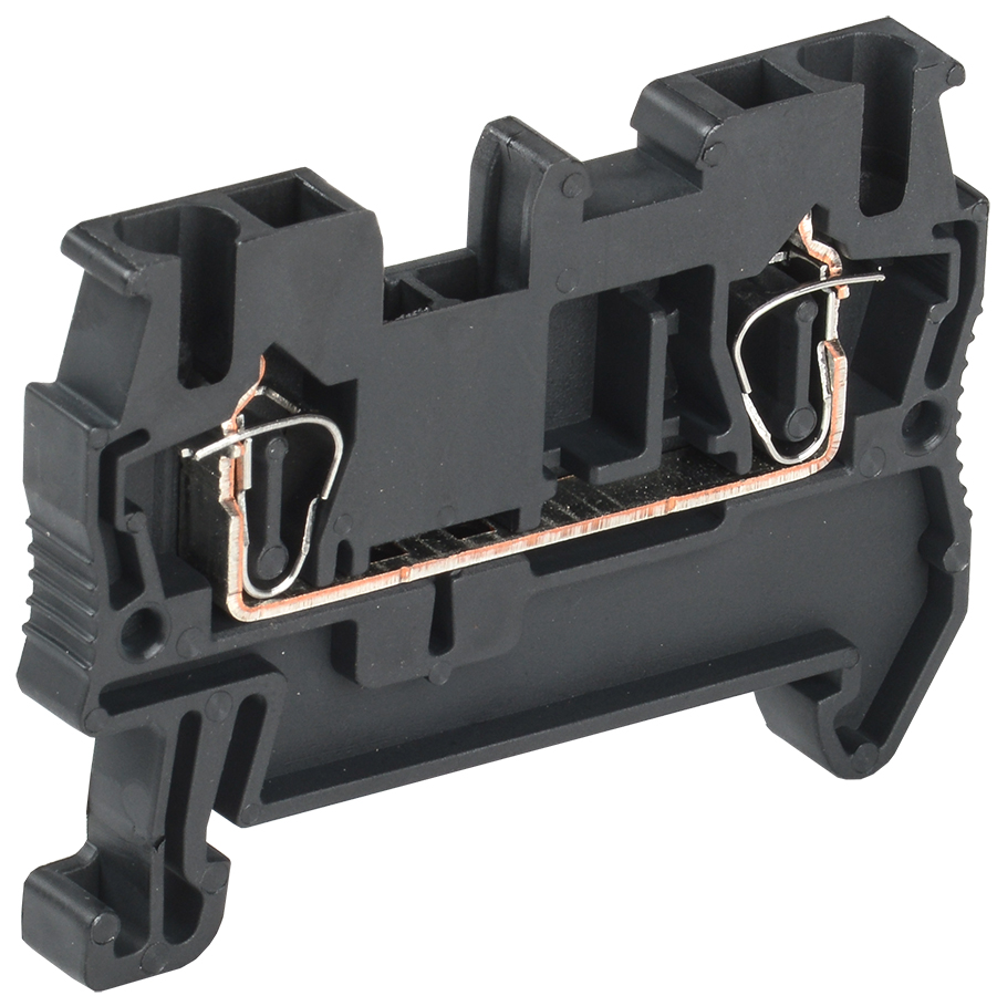 Клемма пружинная КПИ 2в-2,5 31А черный