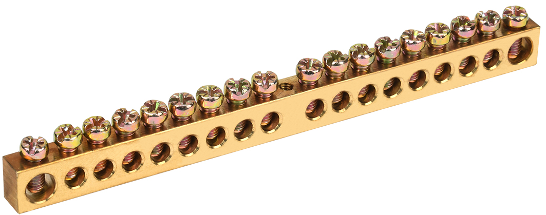 Шина PEN земля-ноль 8х12мм 18/1 (18групп/креп по цент)