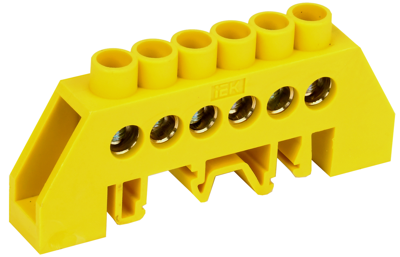 Шина PE земля комбинированный DIN-изолятор типа Стойка ШНИ-8х12-6-КС-Ж