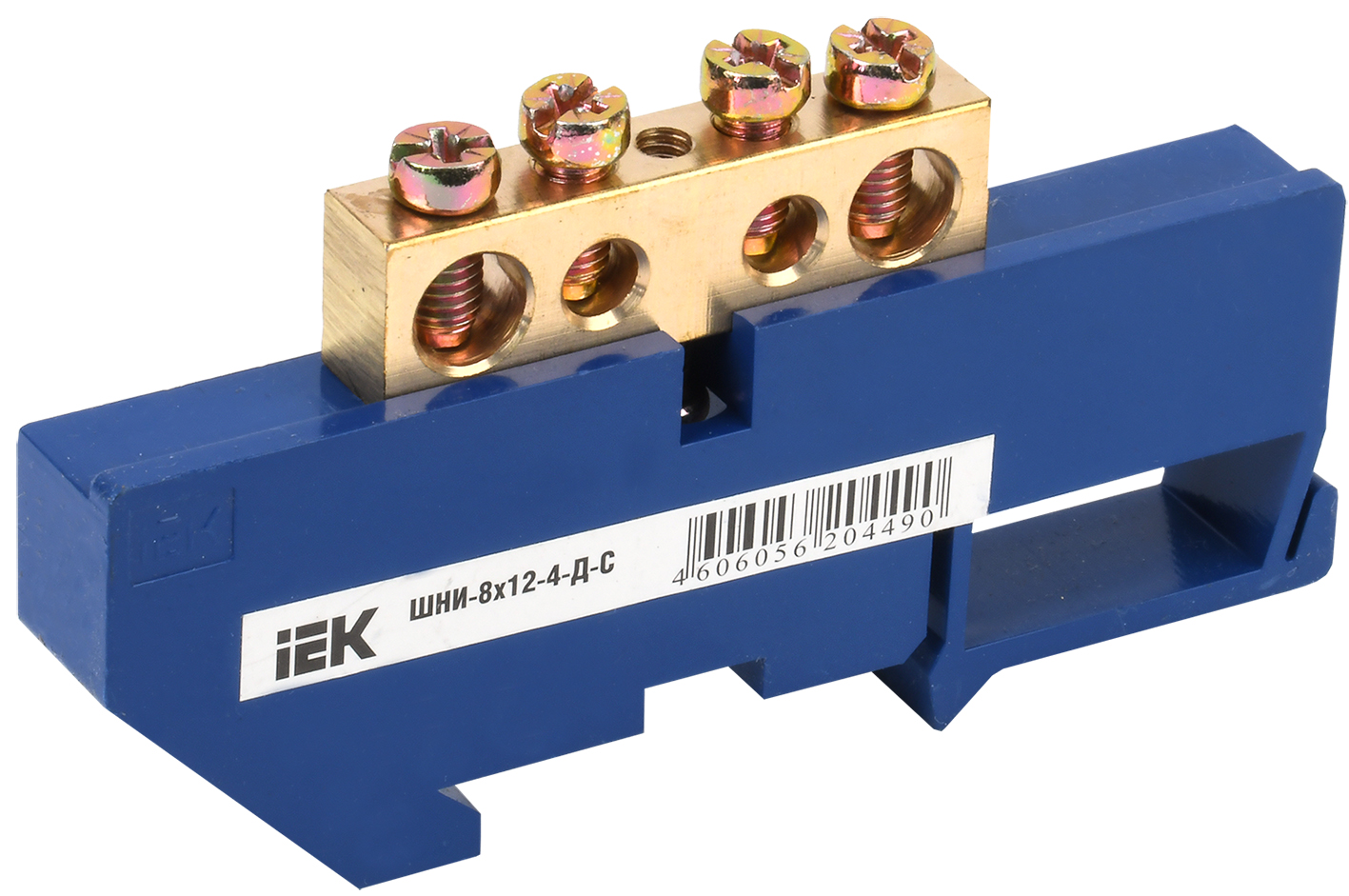 Шина N ноль на DIN-изоляторах ШНИ-8х12-4-Д-С