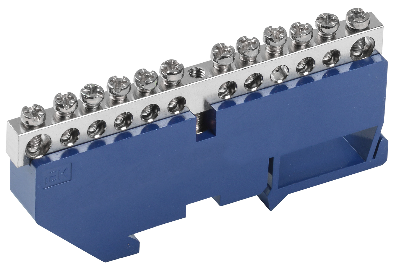 Шина N ''ноль'' на DIN-изоляторе Ni ШНИ-6х9-12-Д-С