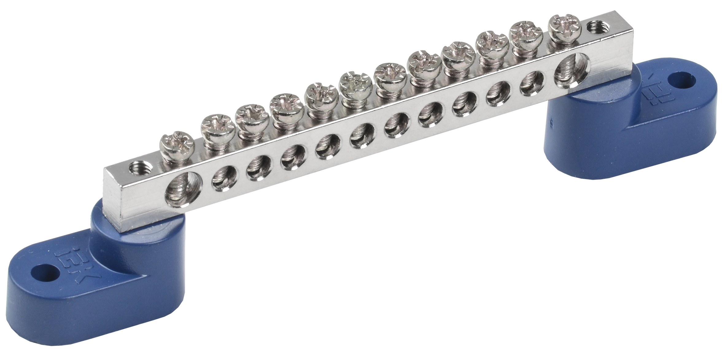 Шина N ''ноль'' на двух угловых изоляторе Ni ШНИ-6х9-12-У2-С