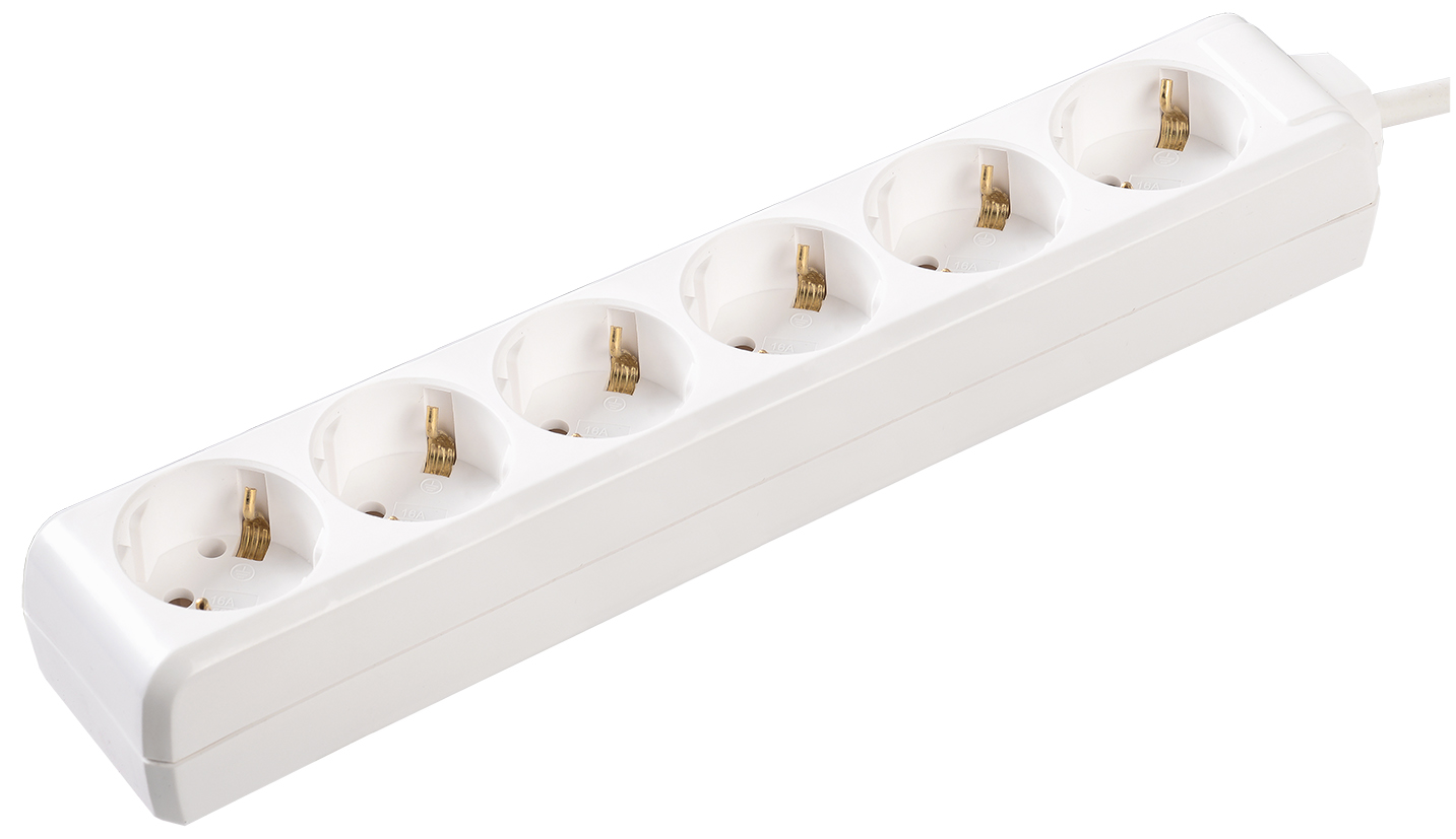 Удлинитель У06 6 мест 2Р+PЕ/5метров 3х1мм.кв 16А/250