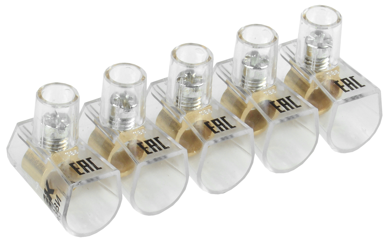 Зажим винтовой концевой изолированный КЗВИ 10 мм2 5x1