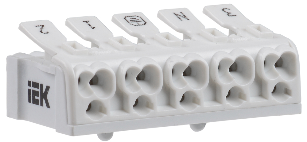 Клемма пружинная соединительная КСПн5-3L+N+PE