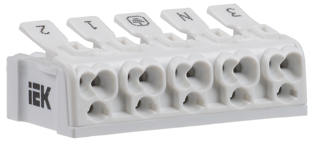 Клемма пружинная соединительная КСП5-3L+N+PE