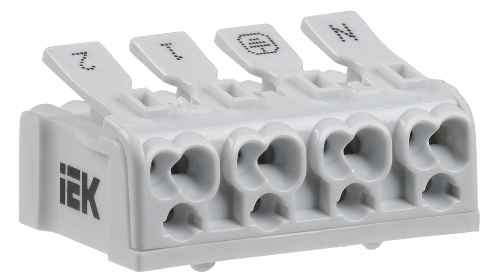 Клемма пружинная соединительная КСПн4-2L+N+PE