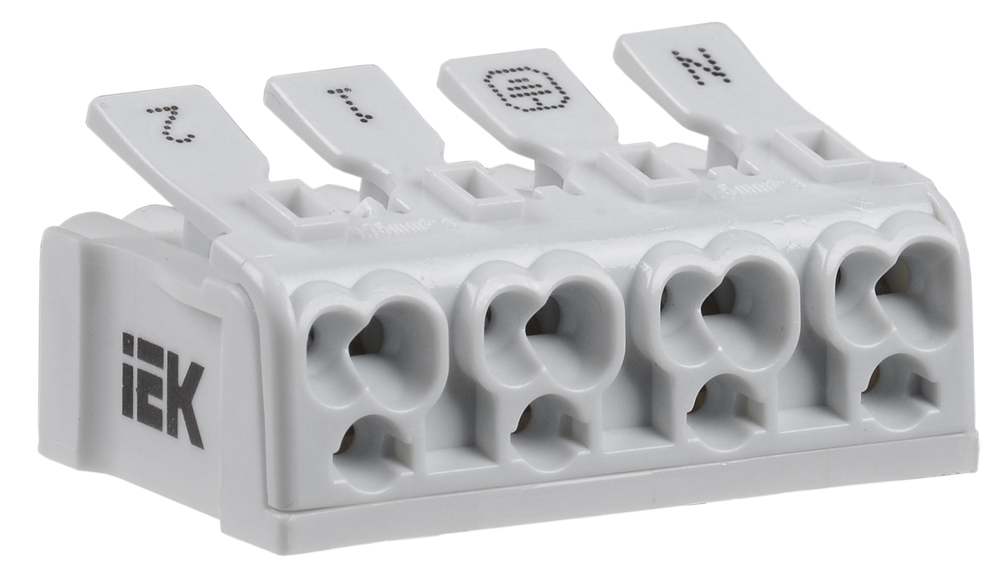 Клемма пружинная соединительная КСП4-2L+N+PE