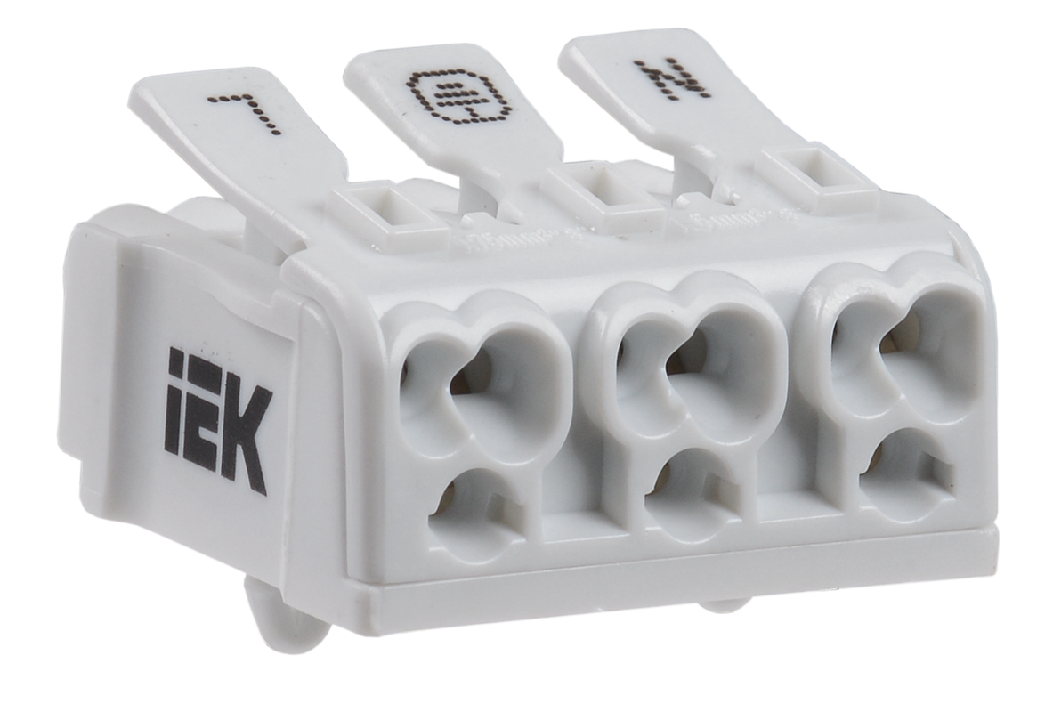 Клемма пружинная соединительная КСПн3-L+N+PE