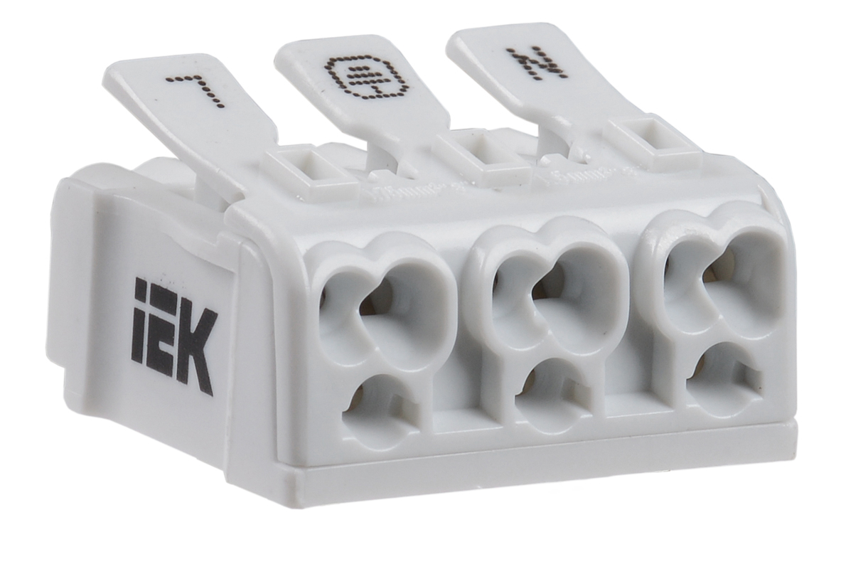 Клемма пружинная соединительная КСП3-L+N+PE