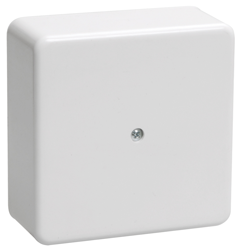 Коробка распаячная КМ для открытой проводки 75х75х28мм белая