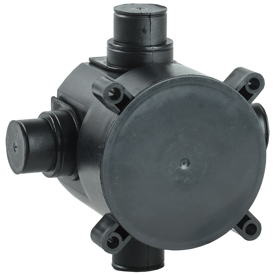 Коробка установочная d=70х72мм для монолит. стр. черная