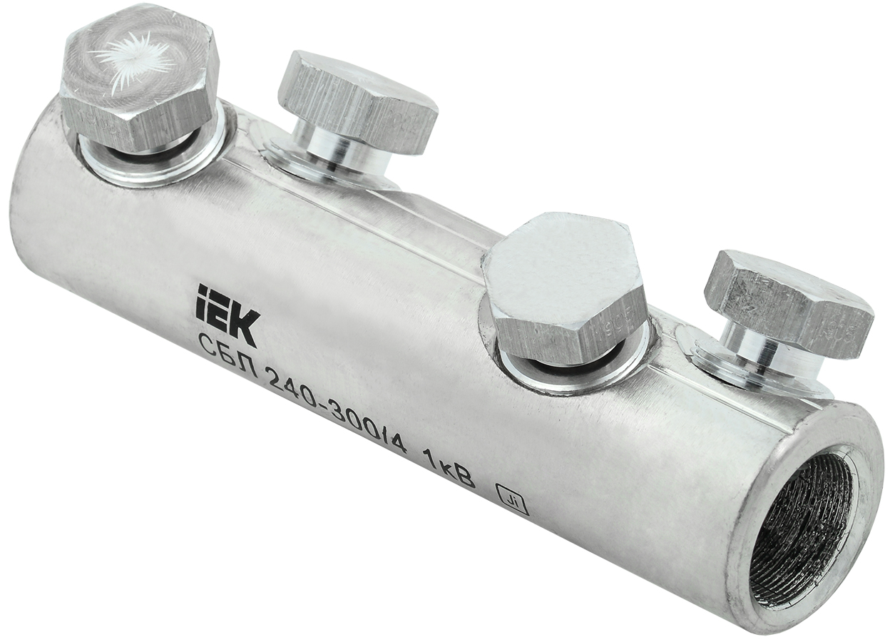 Соединитель болтовой луженый СБЛ 240-300/4 1кВ