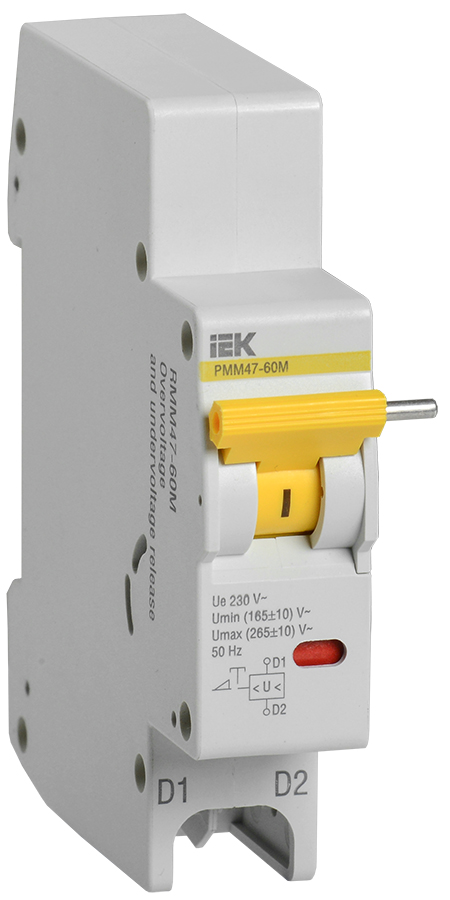 Расцепитель мин/макс РММ47-60М на DIN-рейку для ВА47-60M